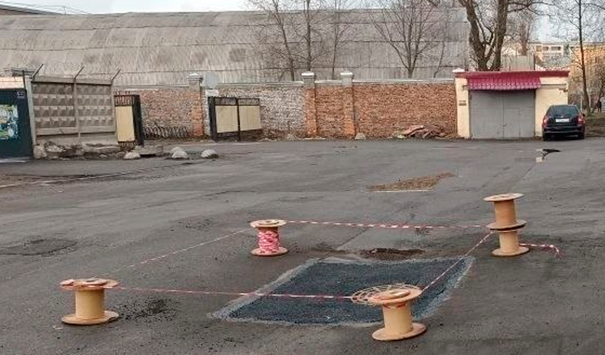 Участок после восстановления покрытия